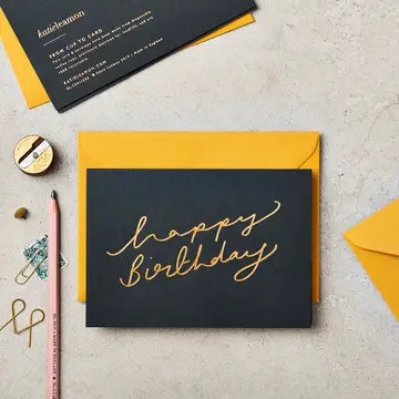Happy Birthday Scroll Card