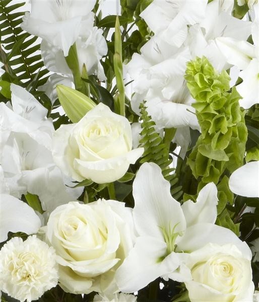 White and Green Service Arrangement